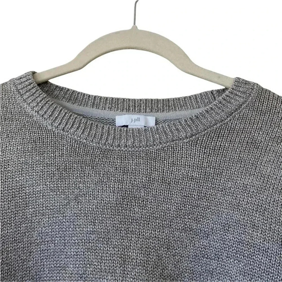 J. Jill Metallic Threads Crewneck Sweater Size Medium Long Sleeves Casual - Picture 2 of 9